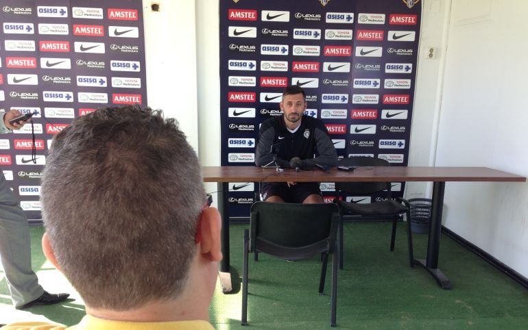 Manolo Herrero, en sala de prensa