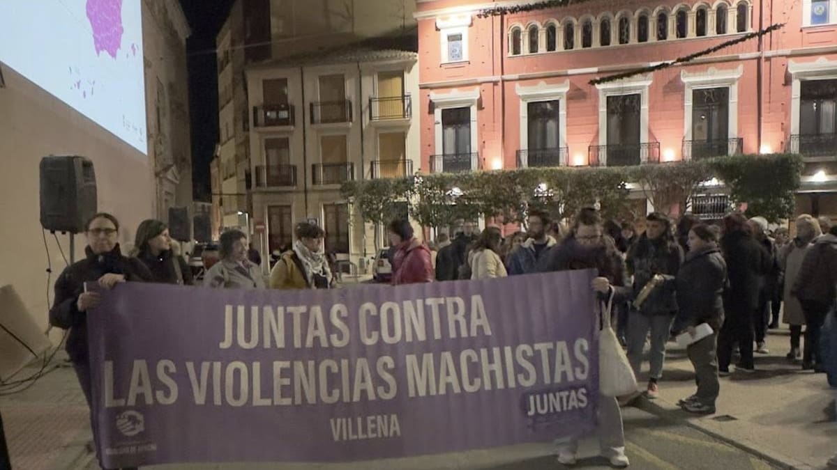 Manifestación 25 de Noviembre en Villena.