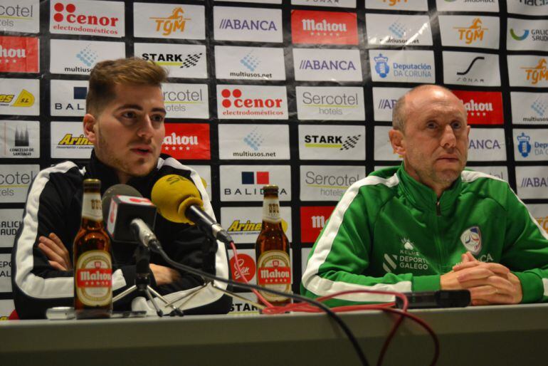 Alex Diz y Santi Valladares comparecieron ante los medios antes del partido ante el Jaén Paraíso Interior