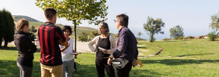 María García visita el parque de Bens