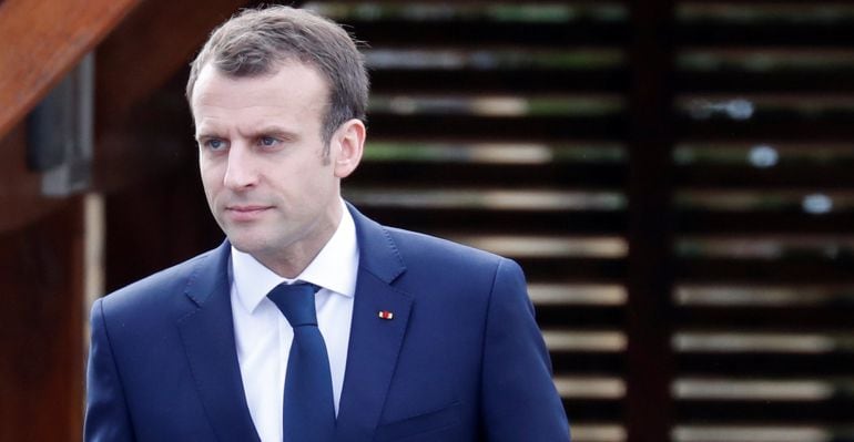 Emmanuel Macron acude a un acto institucional en Francia