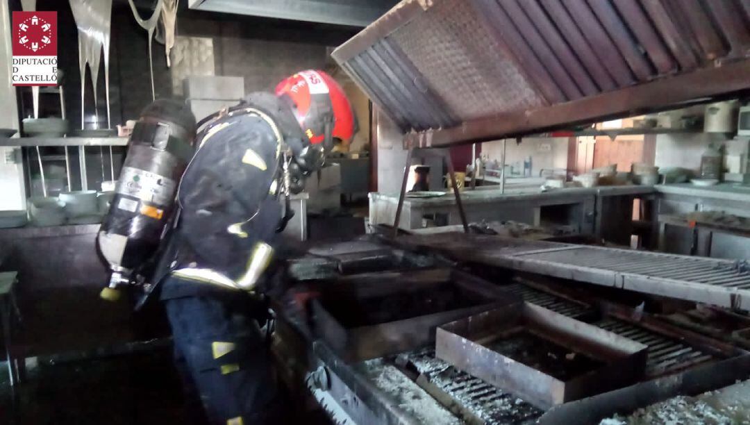 Incendio cocina bar de Benicarló