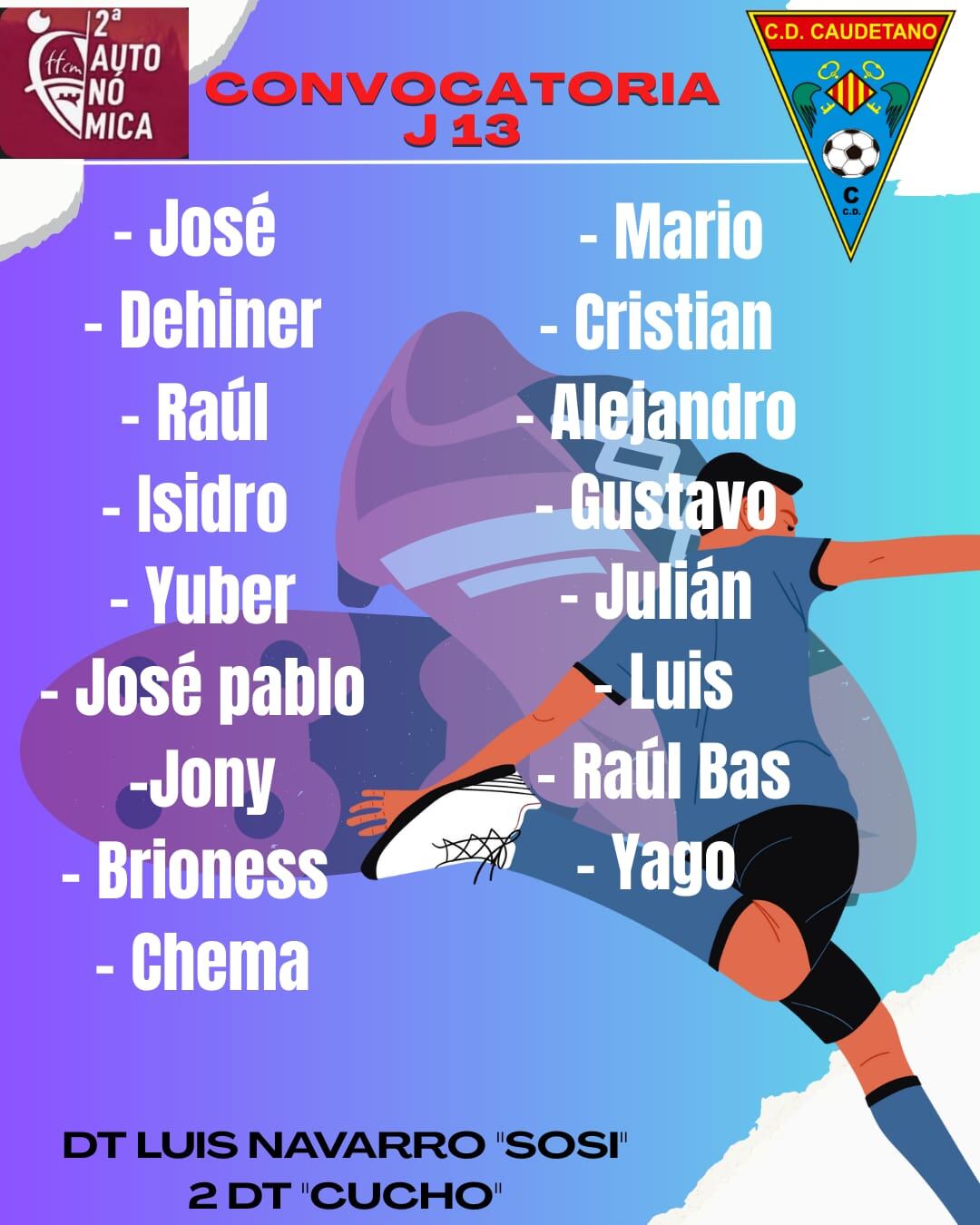 Convocatoria para el partido