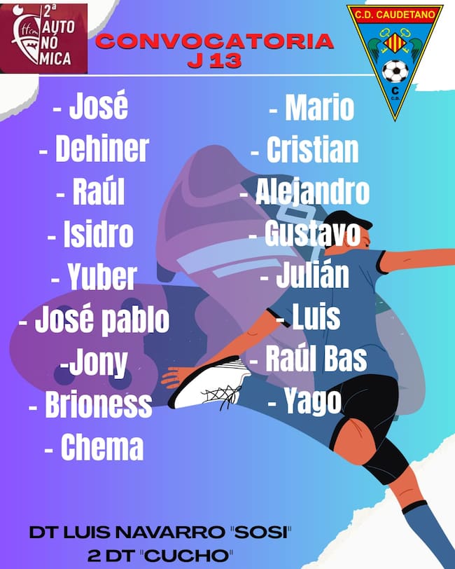 Convocatoria para el partido