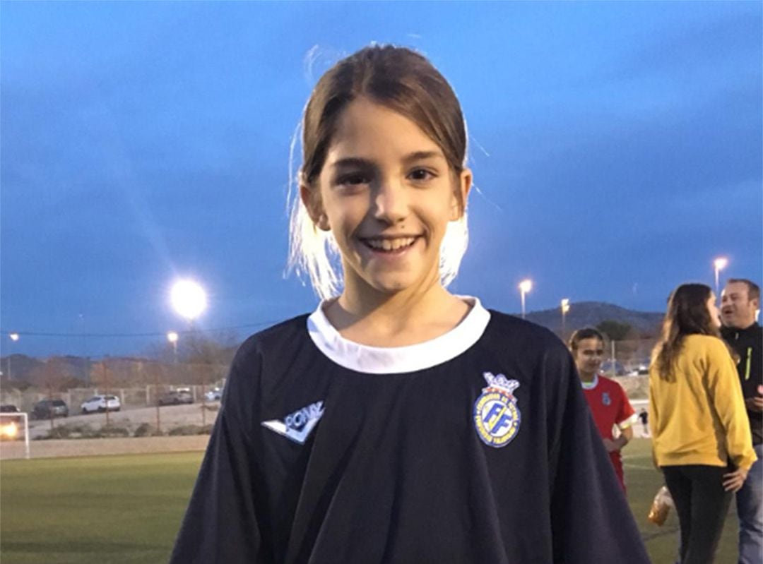 Marta Llorca con la Selección Valenciana Sub 12.