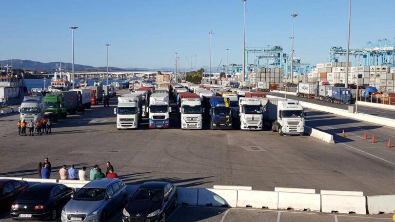 Transportistas en Algeciras