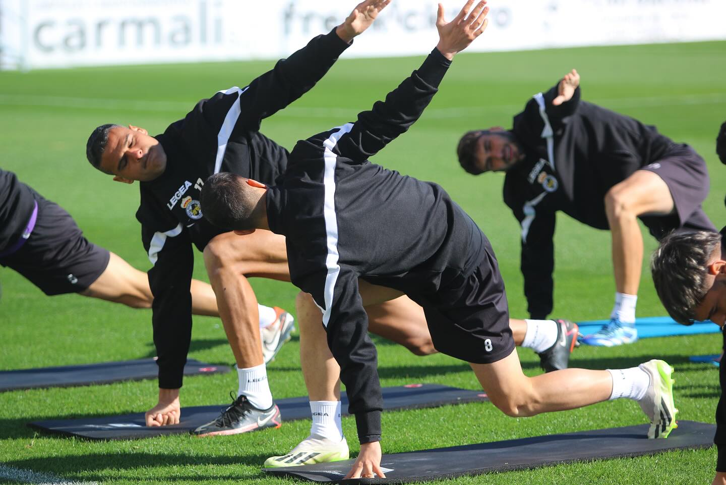 Un entreno de la Balona