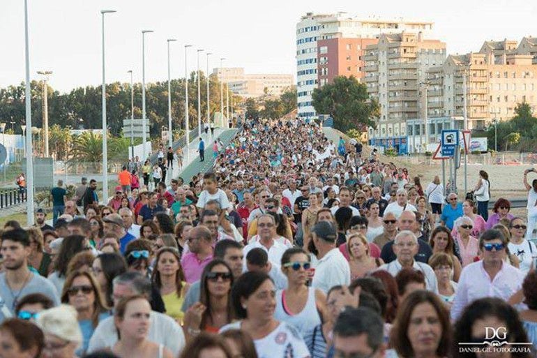 Un momento de la multitudinaria manifestación Por Una Sanidad Digna celebrada en Algeciras.