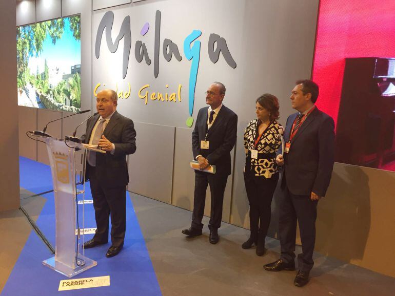 Encuentro de los alcaldes de Málaga, Sevilla, Córdoba y Granada en Fitur