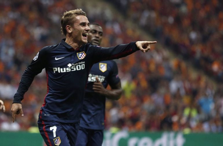 Antoine Griezmann celebra un gol ante el Galatasaray 