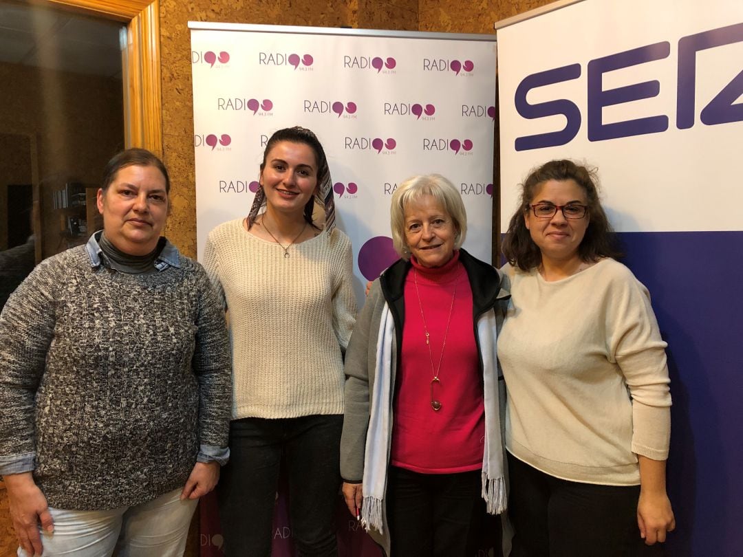 Inmaculada Moreno, María Esther Armero, Joséfina García y Marta Cerezuela