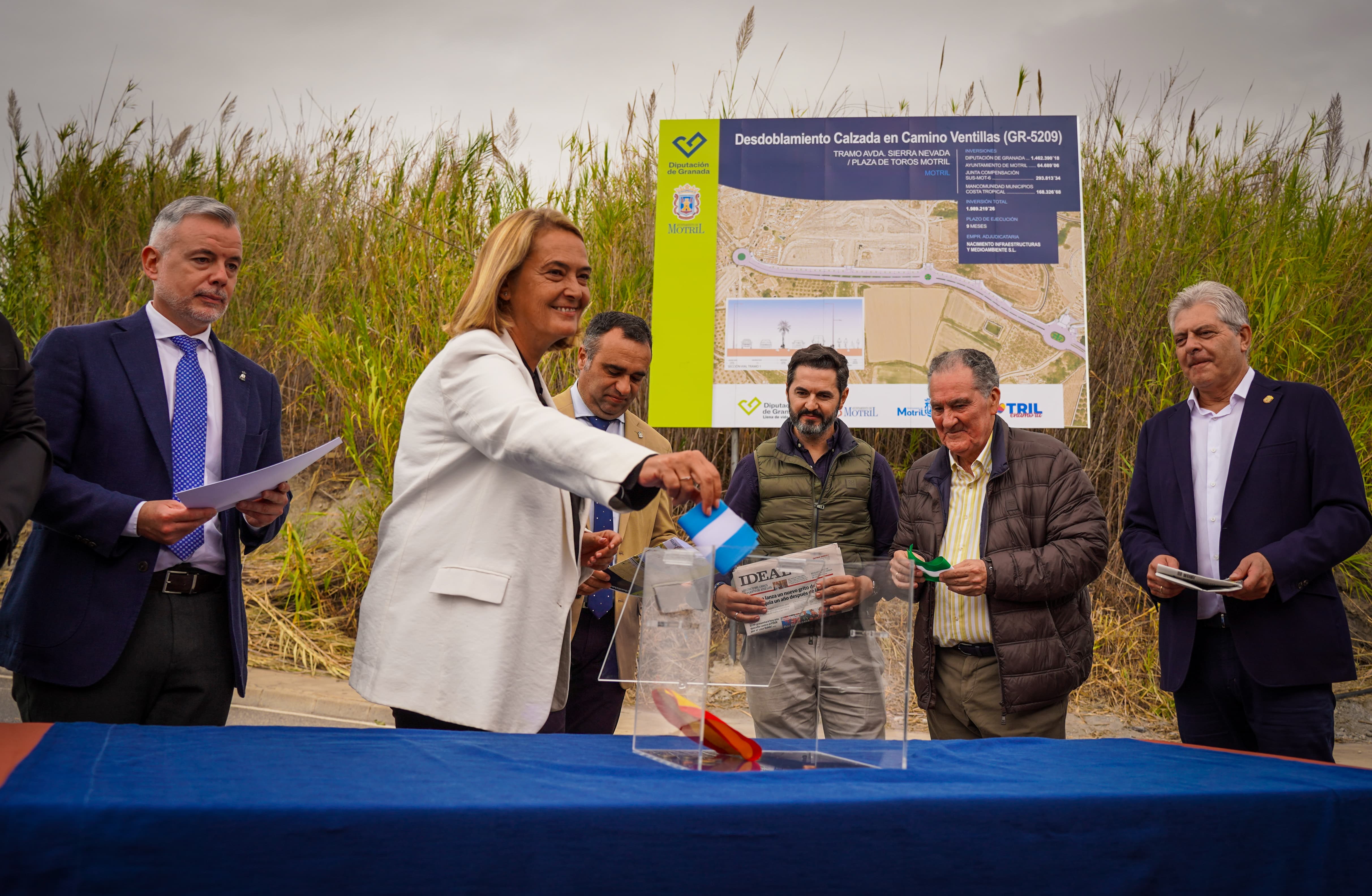 Primera piedra de las obras del desdoblamiento de las Ventillas de Motril