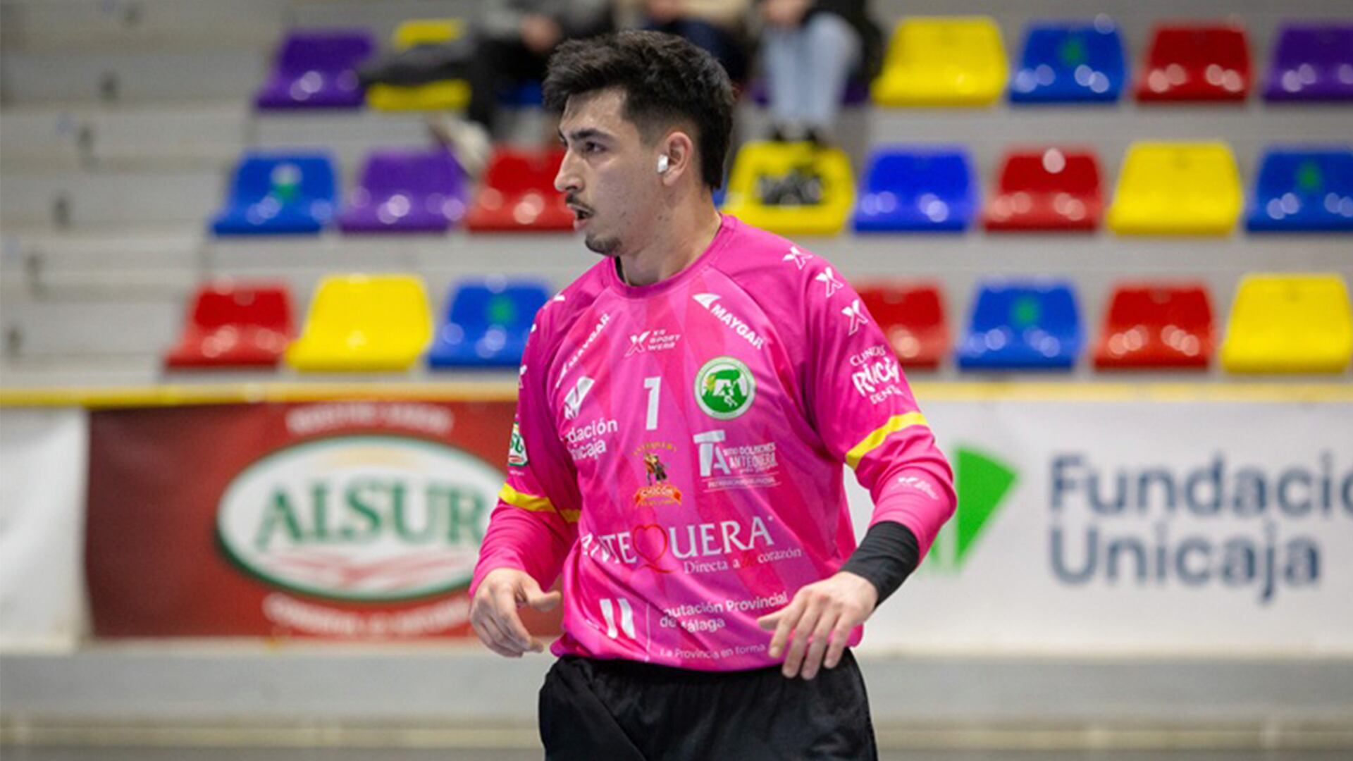 Pepe Martín, en un partido con el Dólmenes