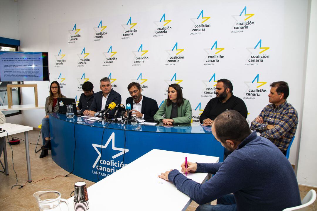 Consejeros de CC-PNC en el Cabildo de Lanzarote en la presente legislatura.