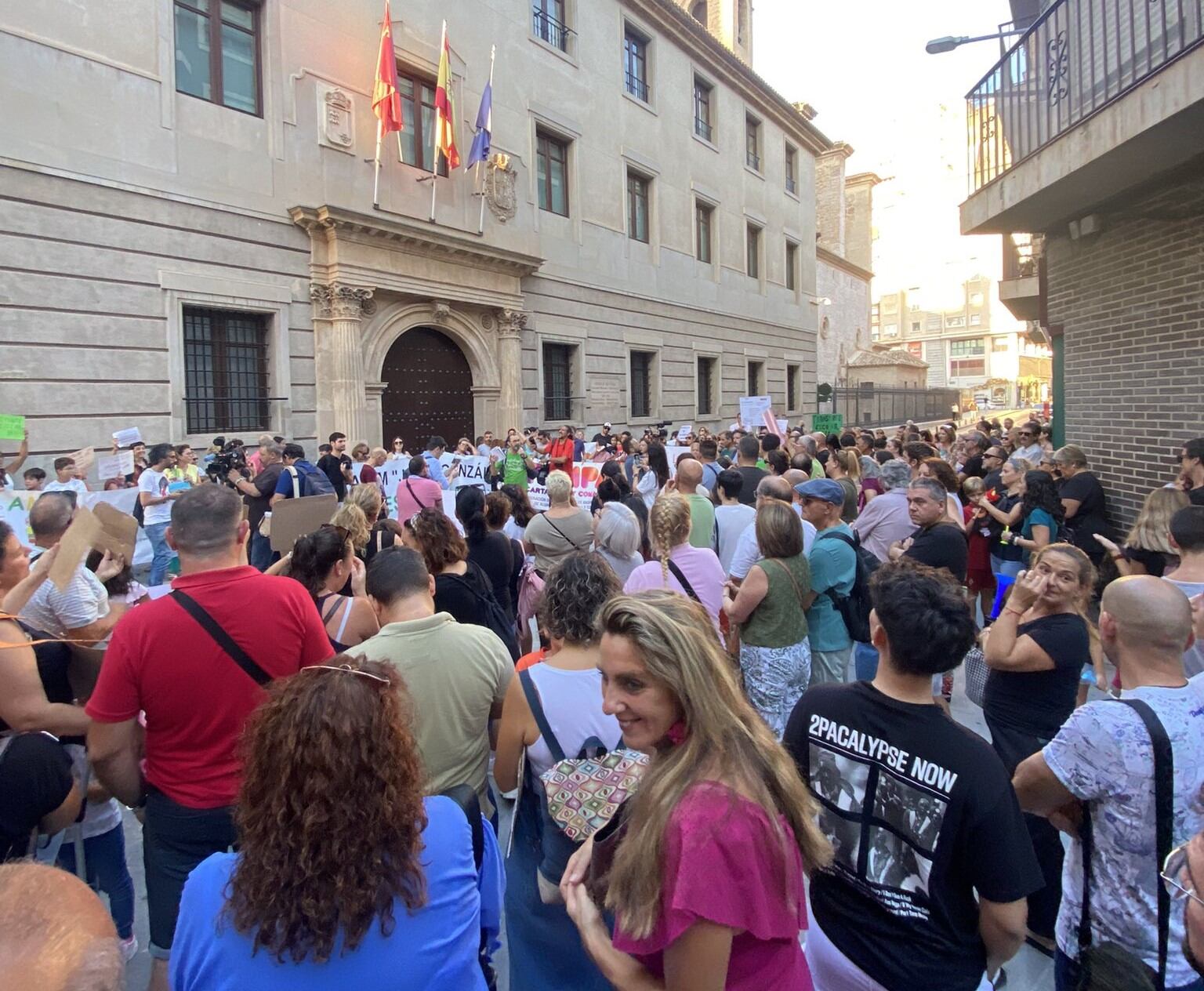 Manifestación convocada por la FAPA-RM Juan González este jueves frente al Palacio de San Esteban