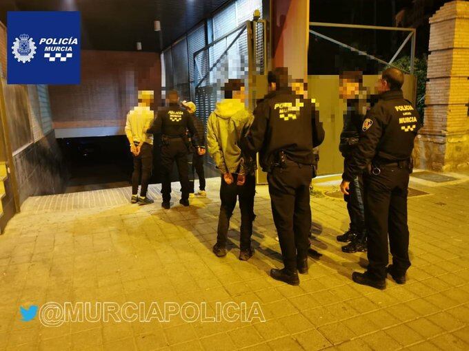 Siete detenidos por una riña en Murcia