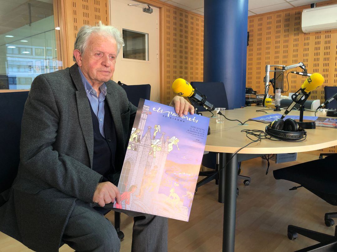 Joan Ribas amb el cartell dels Pastorets 2018