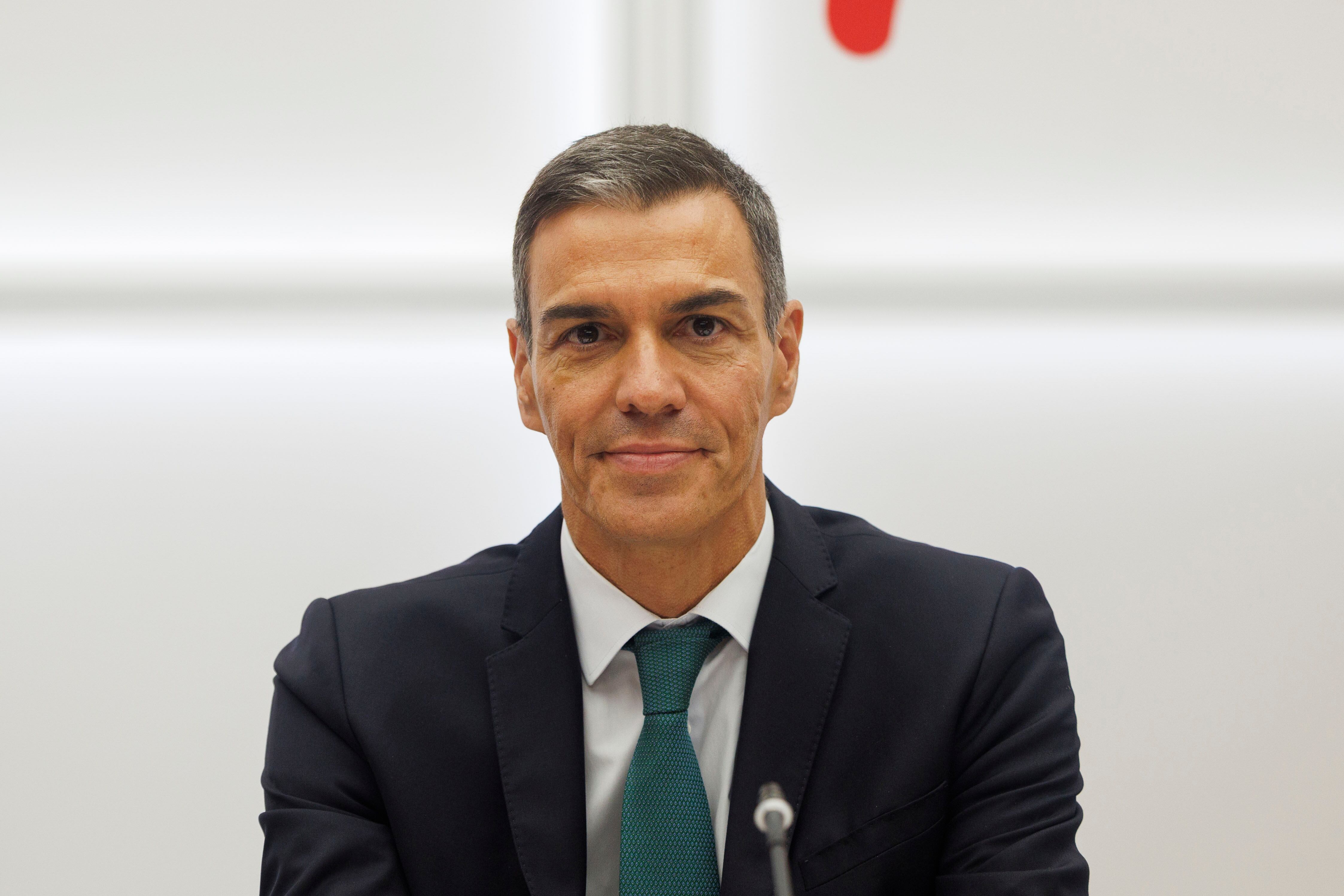 El presidente del Gobierno y secretario general del PSOE, Pedro Sánchez durante la reunión de la comisión Ejecutiva Federal del PSOE, este lunes en la sede de la formación, en Madrid.