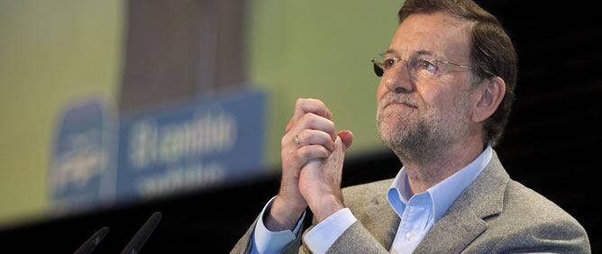 Rajoy durante un acto en Andalucía