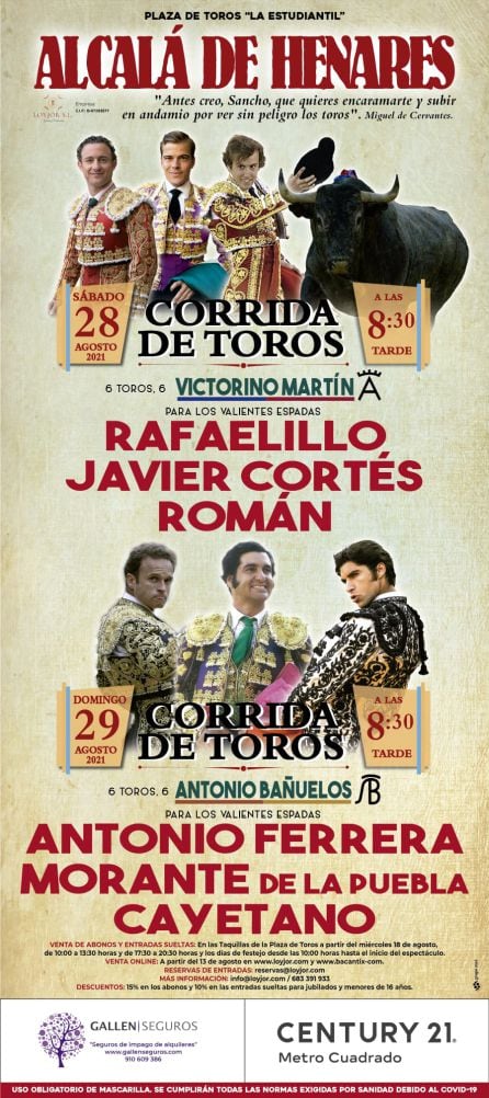 Cartel Feria Taurina Alcalá 2021