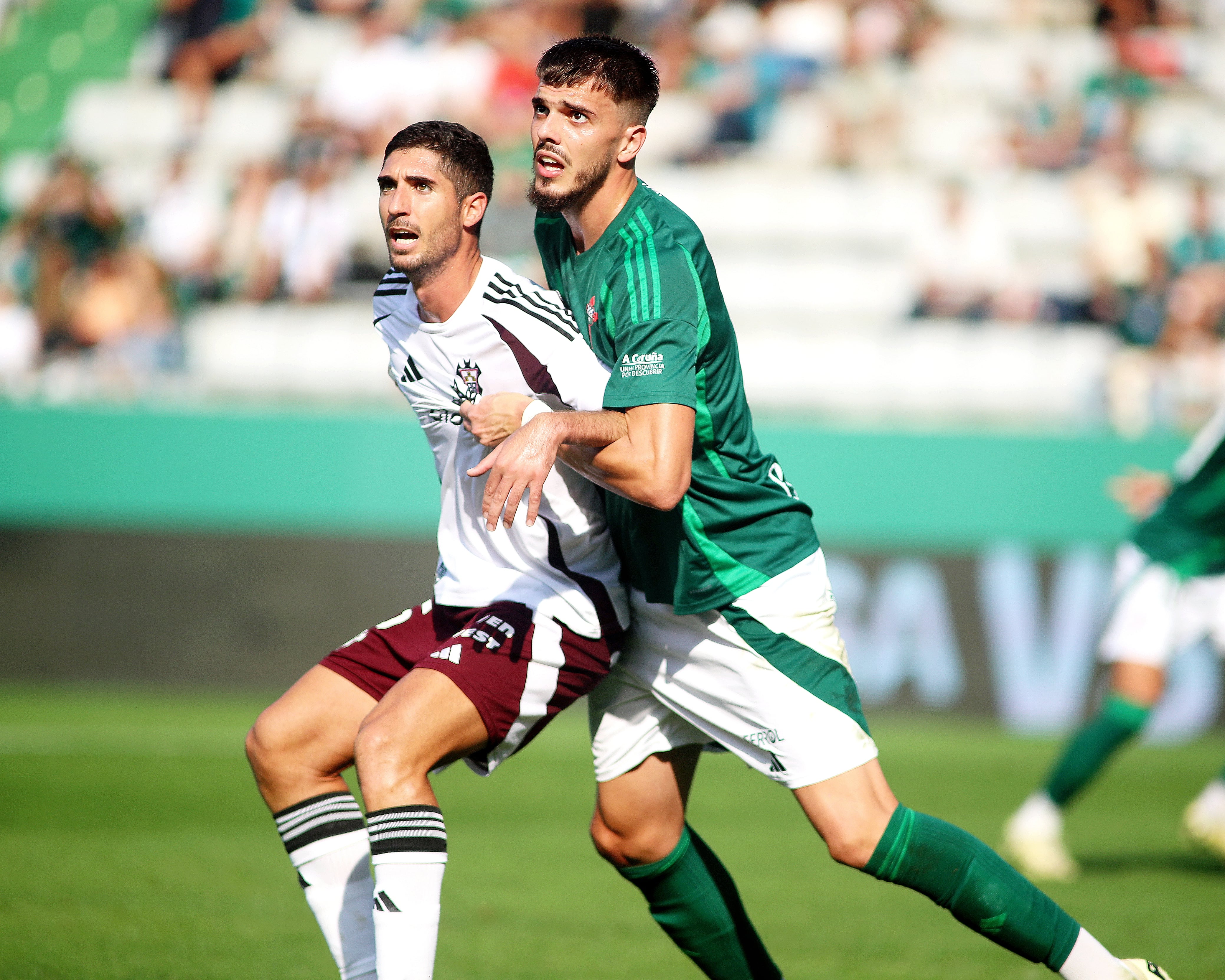 Aleksa Puric, en una imagen del Racing-Albacete en A Malata (foto: Raúl Lomba / Cadena SER)