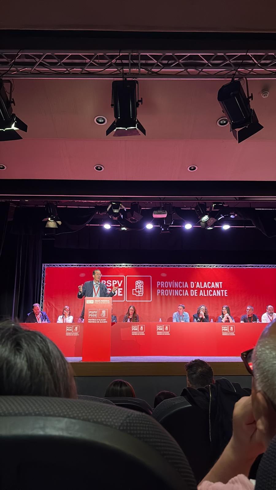 Comité provincial del PSOE en Villena
