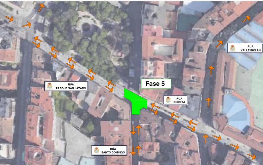 Fase 5 de las obras de humanización del parque de San Lázaro