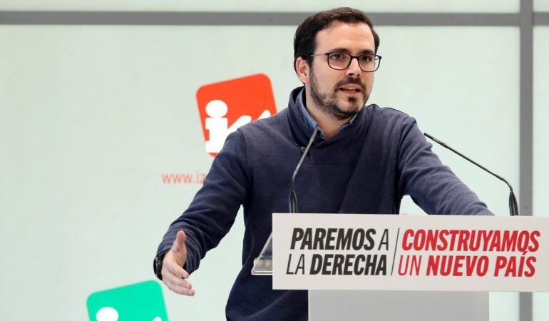 El coordinador federal de IU, Alberto Garzón.