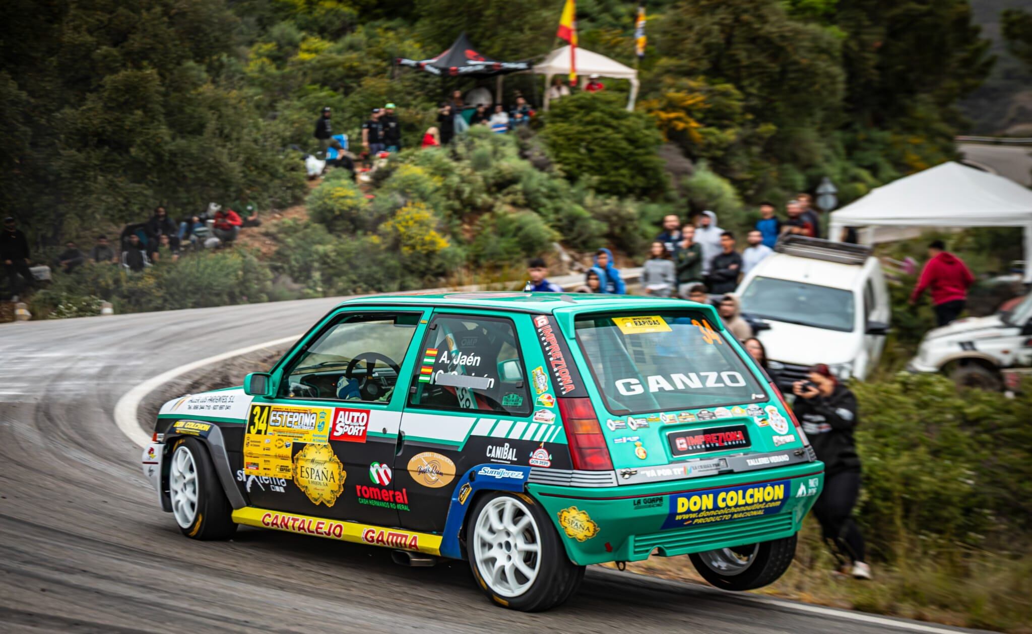 Amador Jaén durante la prueba de Estepona