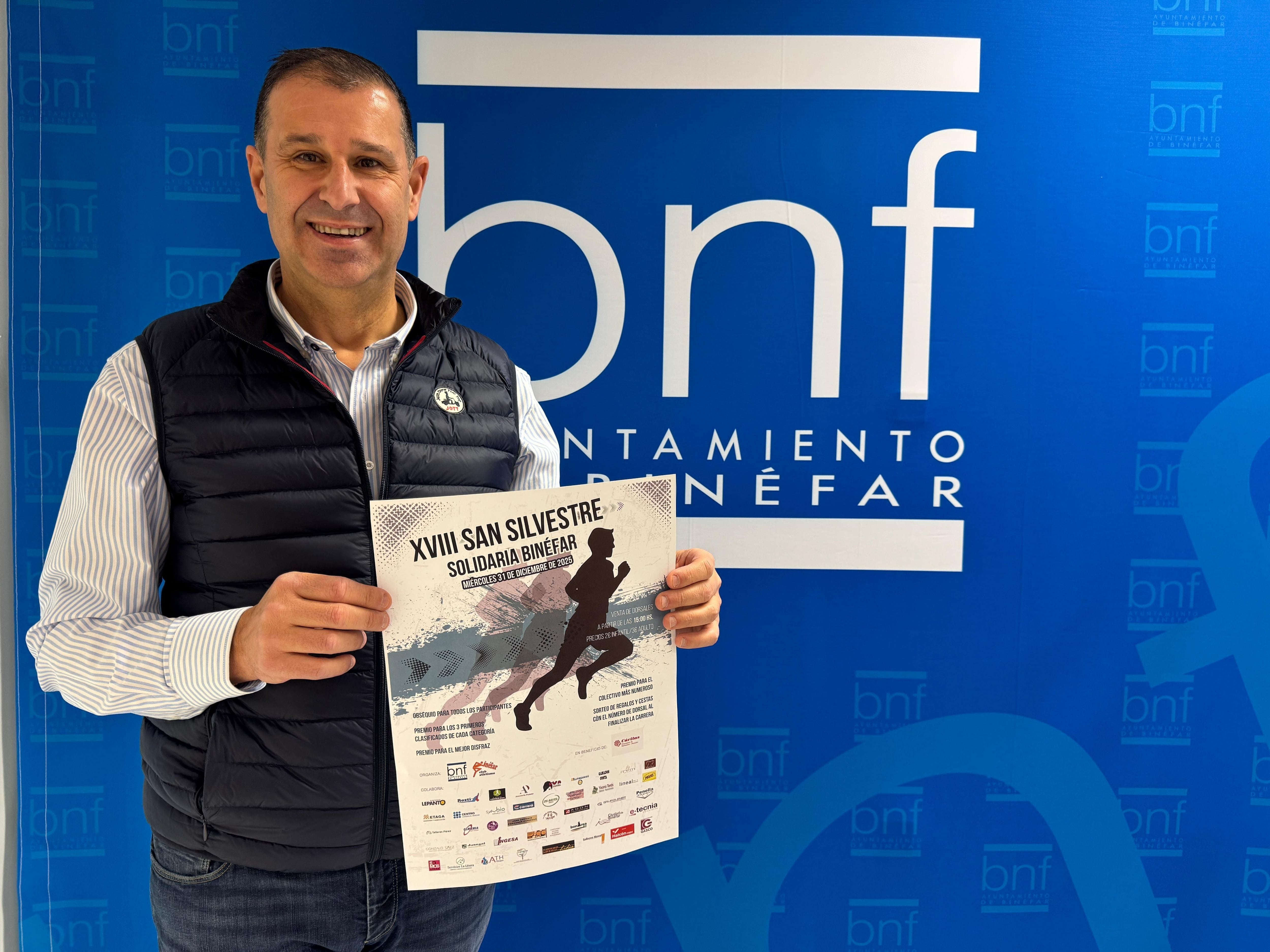 Sergio Serra es el concejal de deportes del Ayuntamiento de Binéfar