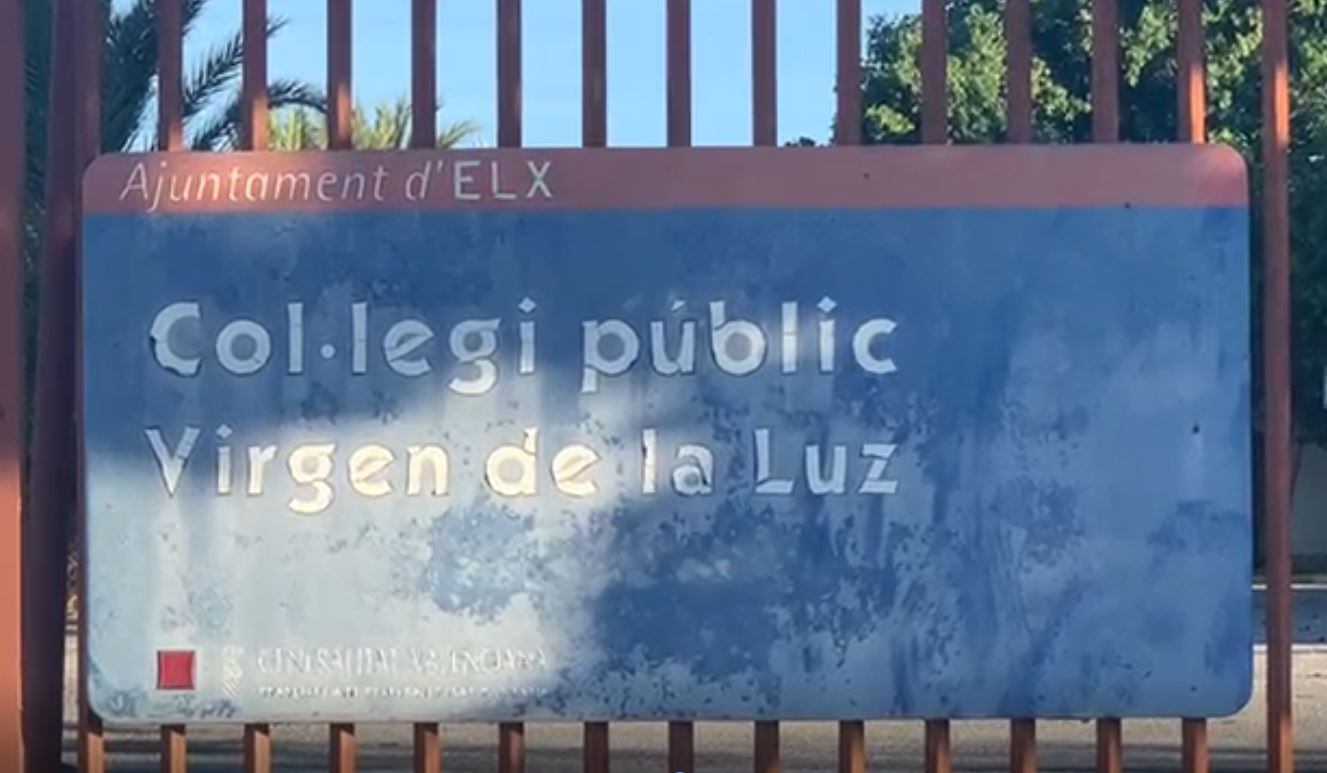 Imagen del cartel del Colegio Virgen de la Luz