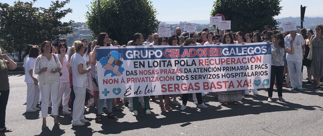 Protesta de los celadores