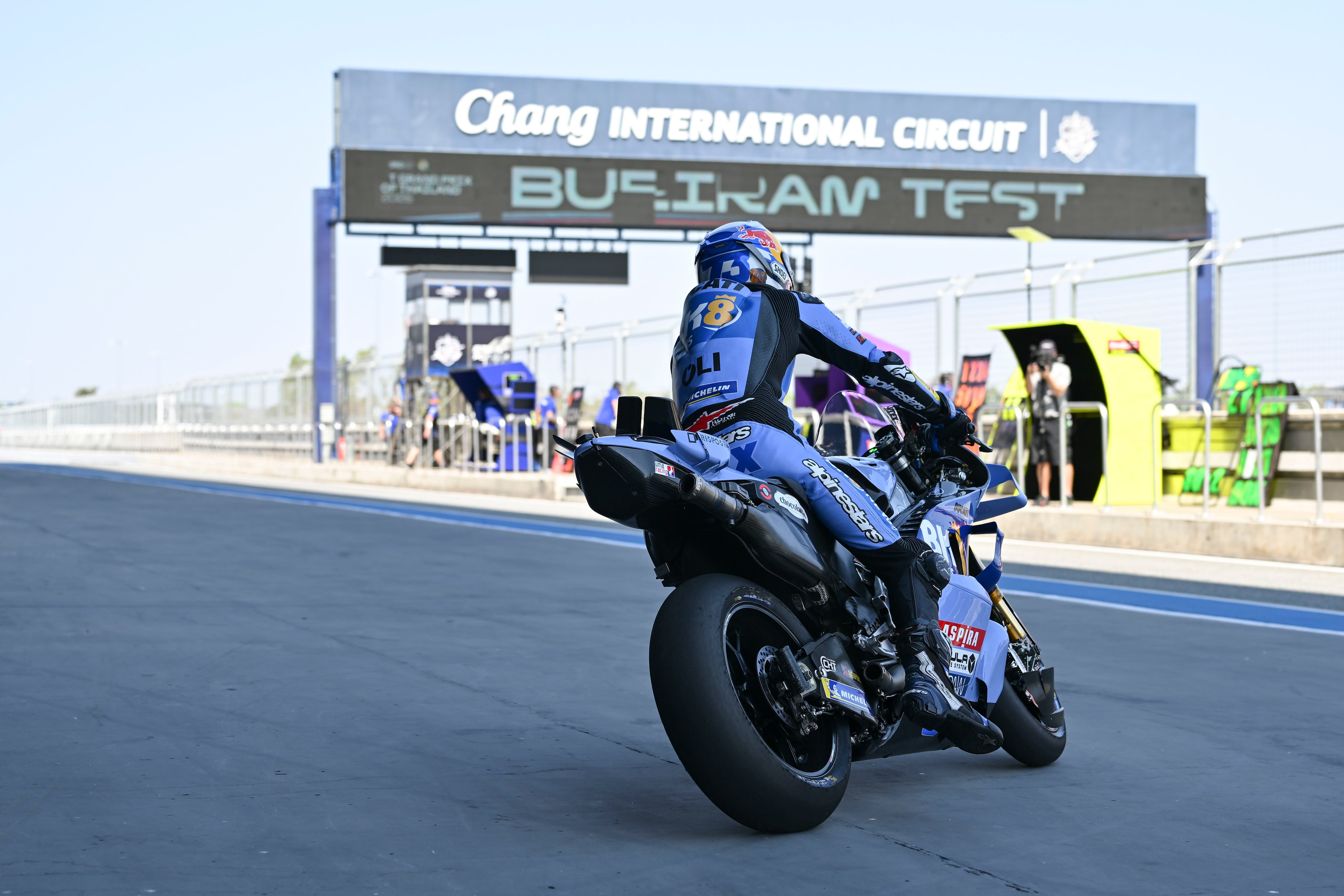 Álex Márquez sale a pista en los tests de Buriram 2026