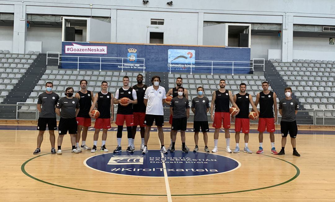 El Gipuzkoas Basket ha inicado su pretemporada en el Gasca por el momento con ocho jugadores