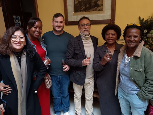 Amigos de Radio Jerez durante el Especial Navidad