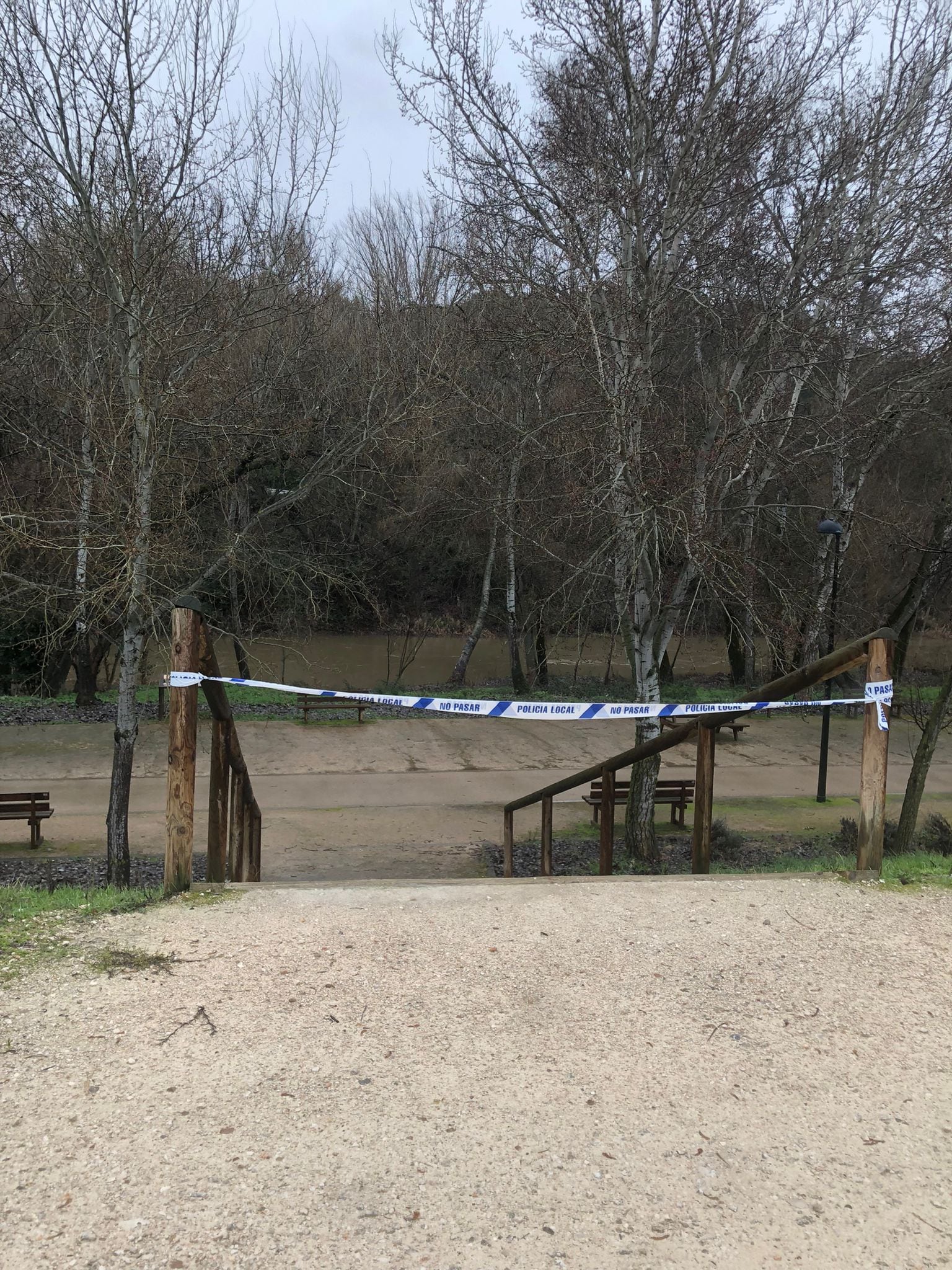 Cierre paseo fluvial del Henares en Guadalajara
