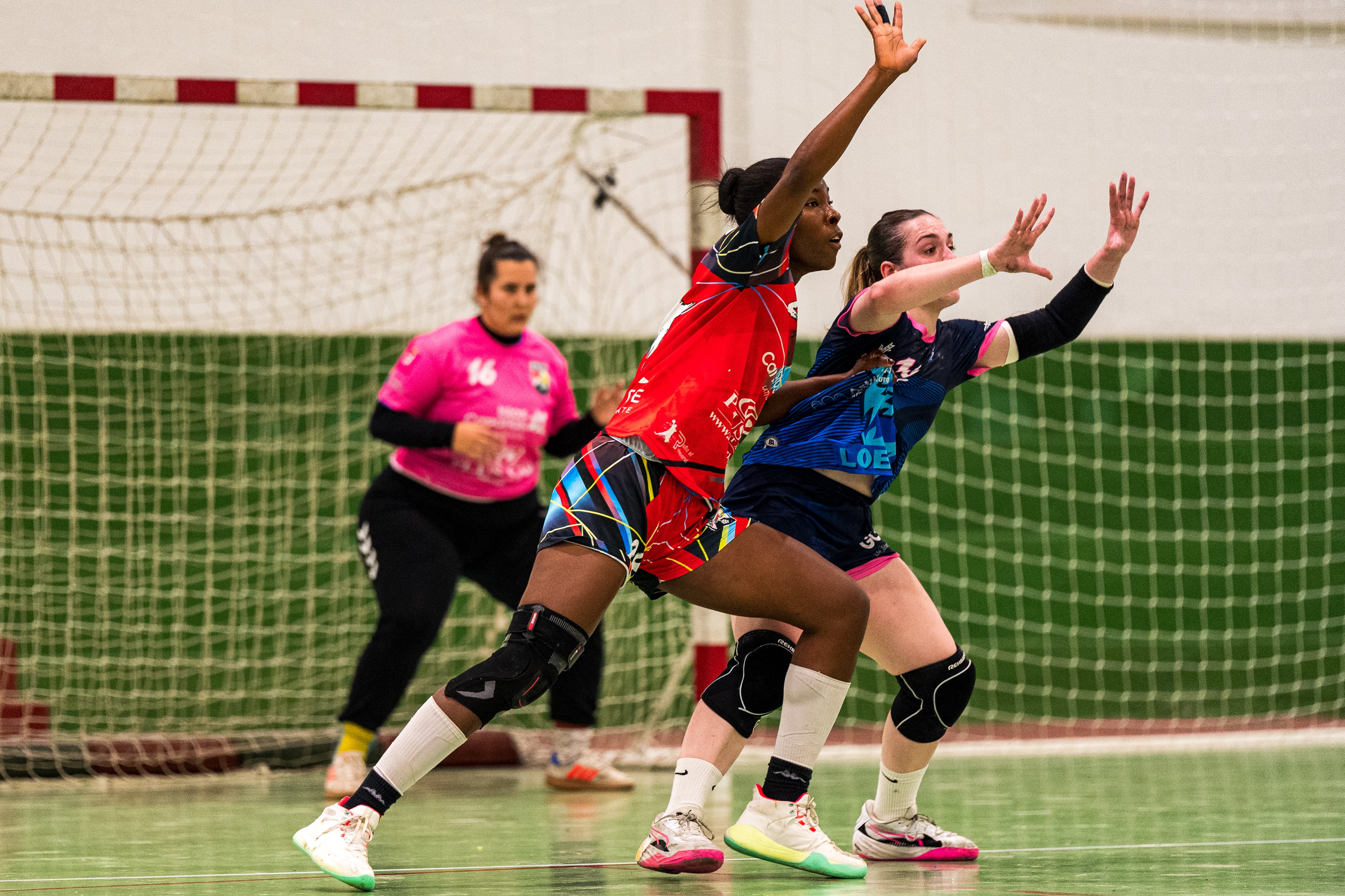 Nahomi Márquez en un partido del Zonzamas Plus Car Lanzarote.