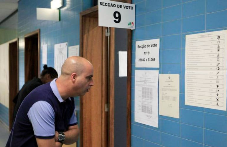 Colegio electoral en Portugal, en una fotografía de archivo.