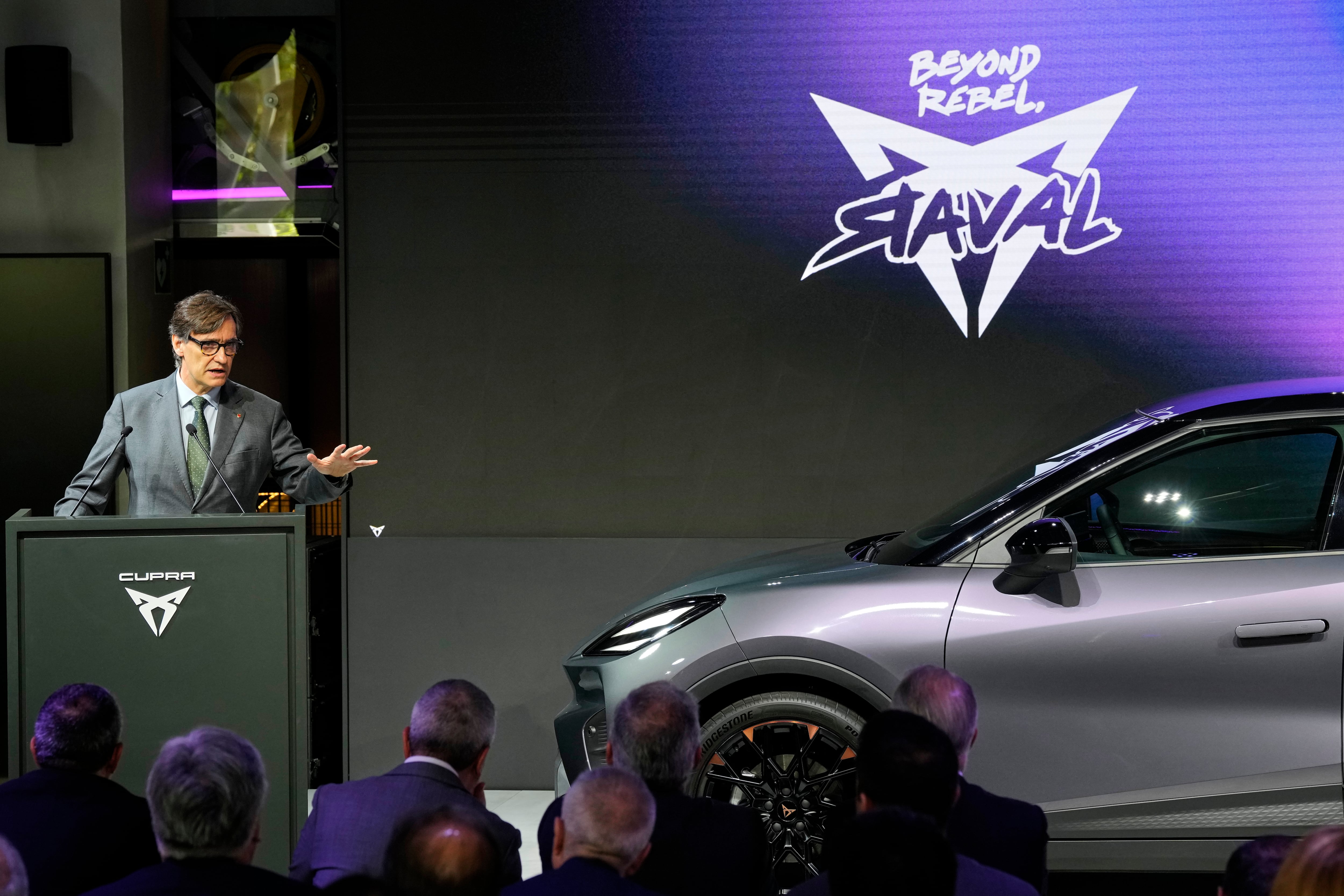 El president de la Generalitat, Salvador Illa, durant la presentació