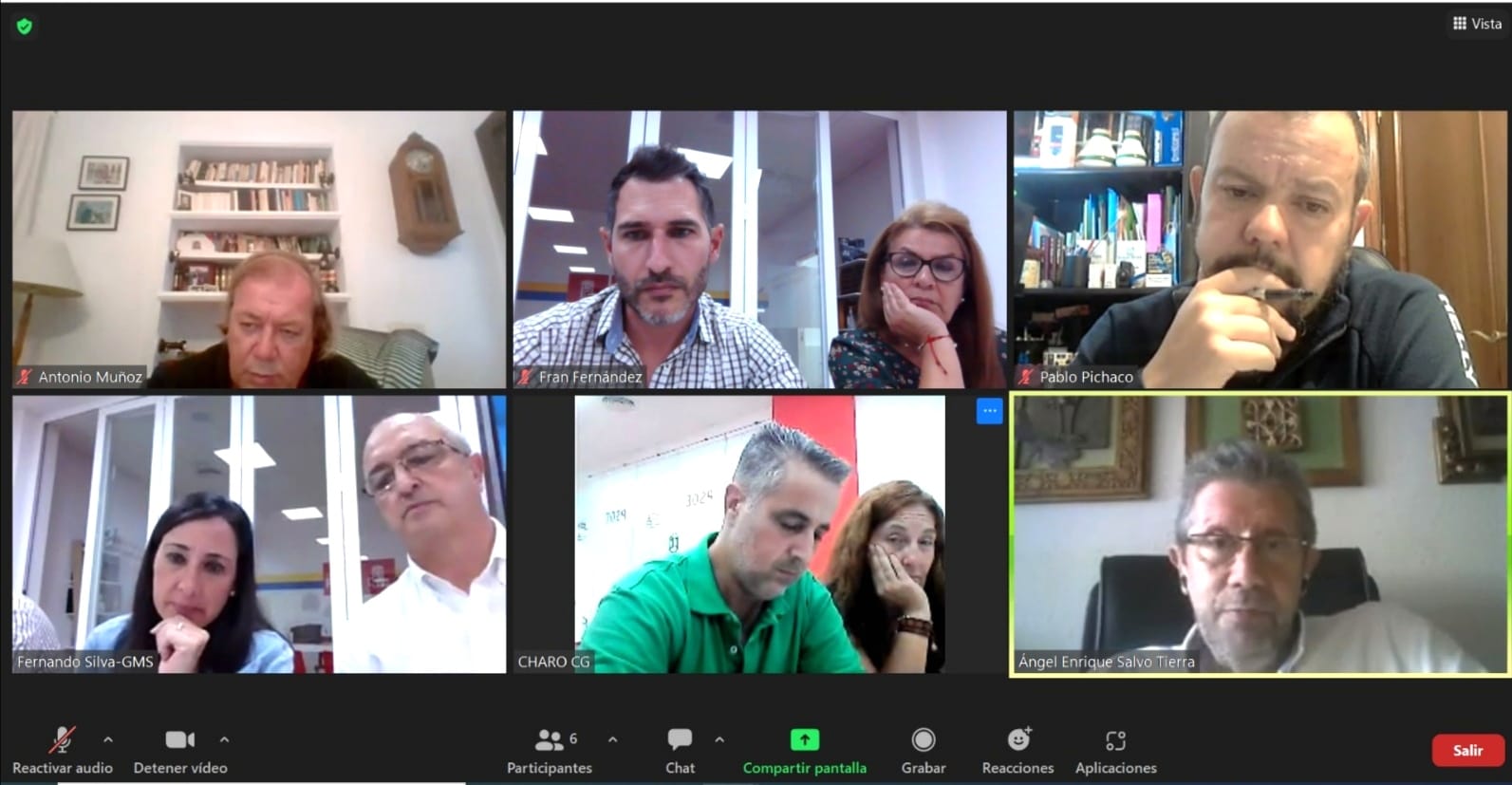 Reunión Telemática del PSOE con expertos botánicos.