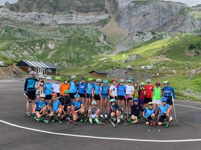El Ski Club Aspe y el SCI Club Bal Biois de Italia están realizando una concentración en Jaca y alrededores