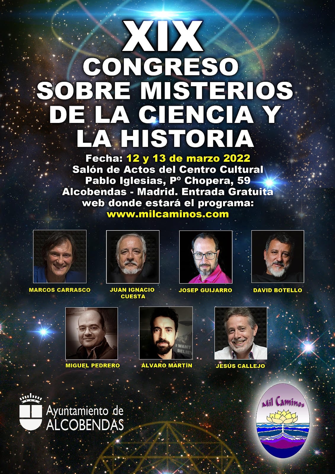 Cartel del XIX Congreso nacional sobre misterios de la ciencia y la historia