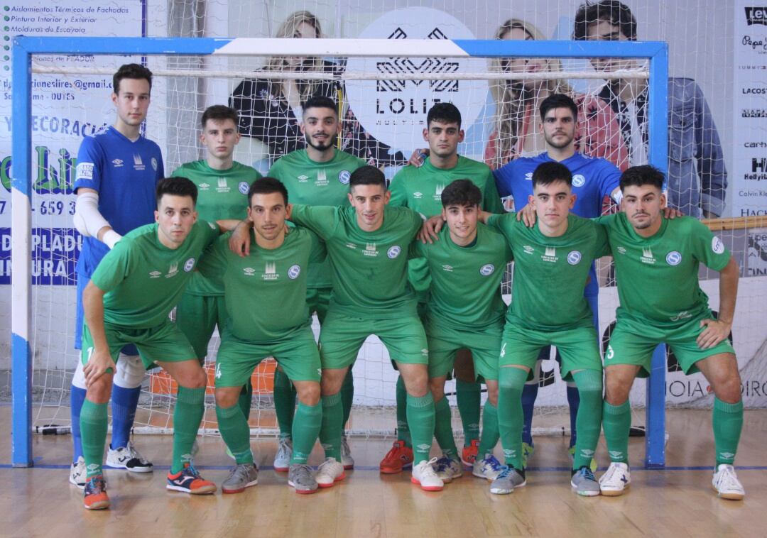 Formación del Santiago Futsal que debutará este sábado en liga