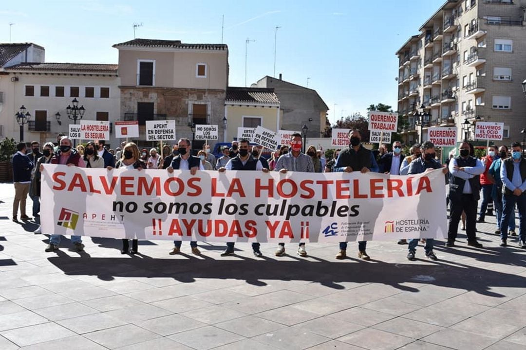 Manifestación en Villarrobledo