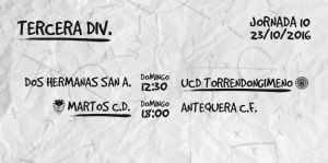 Partidos de la d&eacute;cima jornada del Grupo IX de la Tercera Divisi&oacute;n.