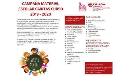 Campaña de material escolar de Cáritas