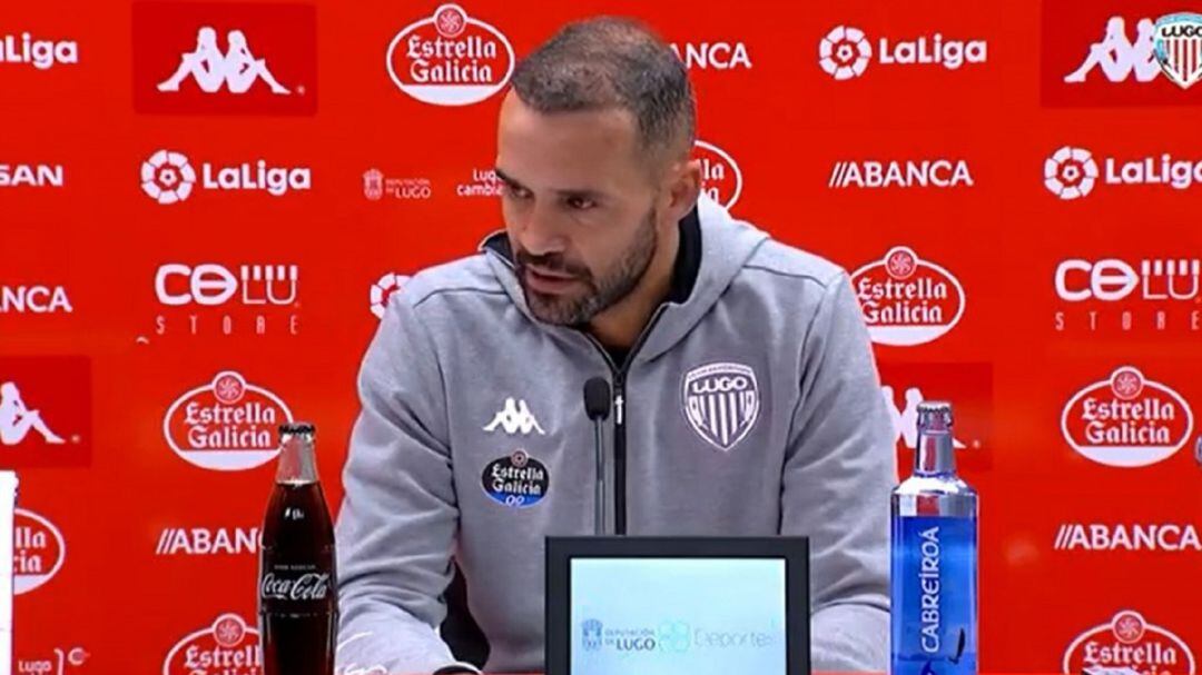 Juanfran García en una rueda de prensa