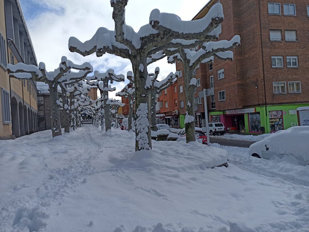 Imagen de una de las calles de Villablino