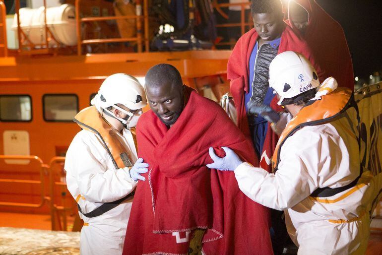 Reciente patera llegada a Motril(Granada)