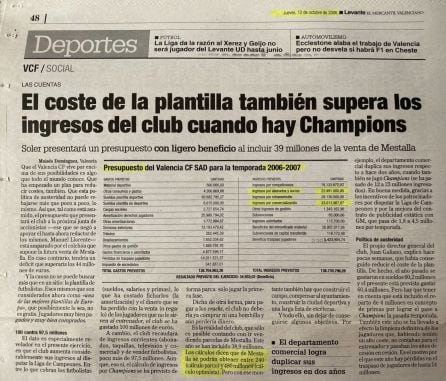 Noticia Levante-EMV 2006.